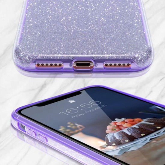 Xiaomi Redmi 13C Glitter Case Μωβ Xiaomi Redmi 13C Glitter Case Μωβ