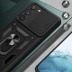 Hybrid Camshield Back Cover Πλαστικό / Σιλικόνης Ανθεκτική Μαύρο (Galaxy S24 Plus)