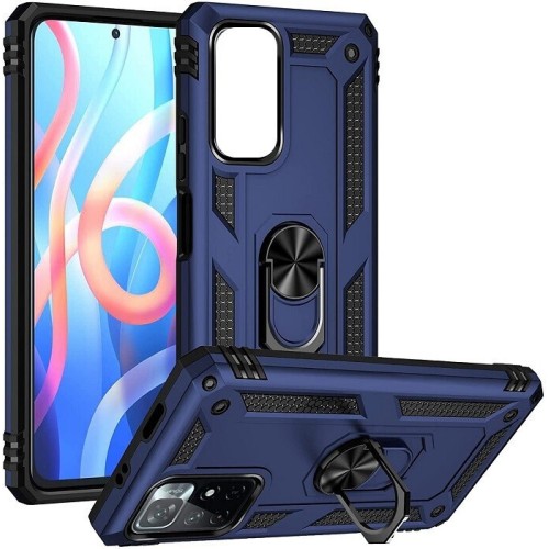 Armor Ringstand Back Cover Πλαστικό Ανθεκτική Μπλε Redmi Note 13 Pro 5G Armor Ringstand Back Cover Πλαστικό Ανθεκτική Μπλε Redmi Note 13 Pro 5G