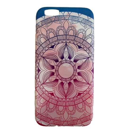  OEM Back Cover Σιλικόνης Για Apple iPhone 6G/ 6S Με Σχέδιο Ροζ