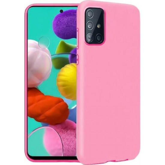 Matt Back Cover Σιλικόνης Ροζ (Galaxy A42)