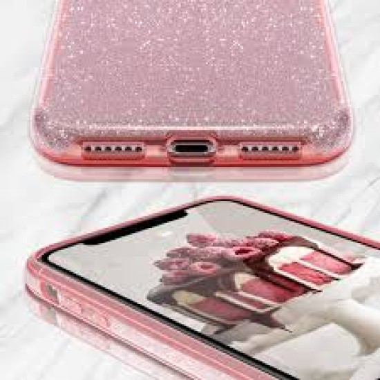 Forcell Shining Back Cover Σιλικόνης Ροζ (Samsung Galaxy J8)
