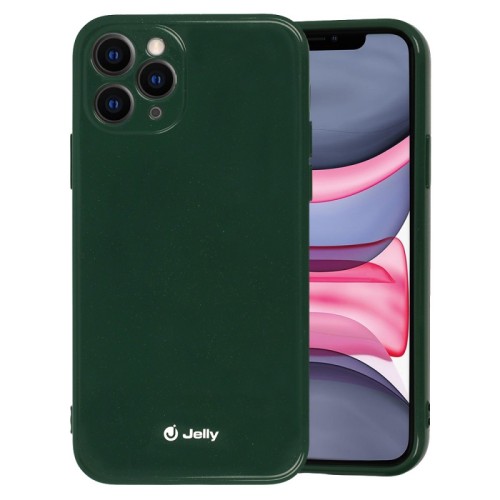 Θήκη TPU Jelly Apple iPhone 12/12 Pro (6.1") Dark Green