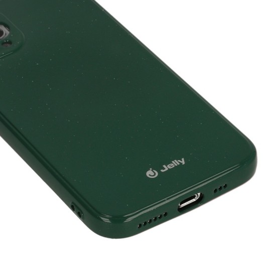 Θήκη TPU Jelly Apple iPhone 12/12 Pro (6.1") Dark Green