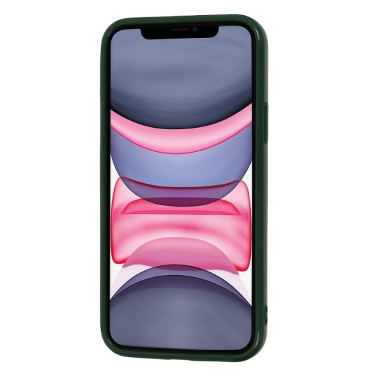 Θήκη TPU Jelly Apple iPhone 12/12 Pro (6.1") Dark Green