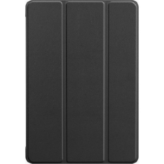 Tri-Fold Flip Cover Δερματίνης Μαύρο για Huawei Tab M5 (10.1) 