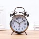 Fancy Twin Bell Alarm Clock Silver
