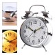 Fancy Twin Bell Alarm Clock Silver