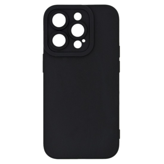 Back Cover Σιλικόνης Μαύρο (iPhone 15 Pro)