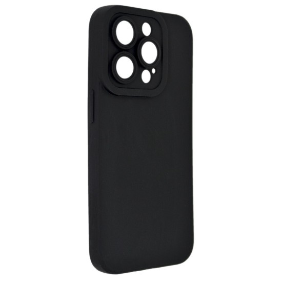 Back Cover Σιλικόνης Μαύρο (iPhone 15 Pro)