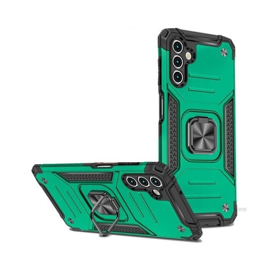 Θήκη Anti Fall for Samsung Galaxy A54 5G back over magnetic holder ring σε Πράσινο Πράσσινο Θήκη πλάτης Σιλικόνη & Σκληρό πλαστικό