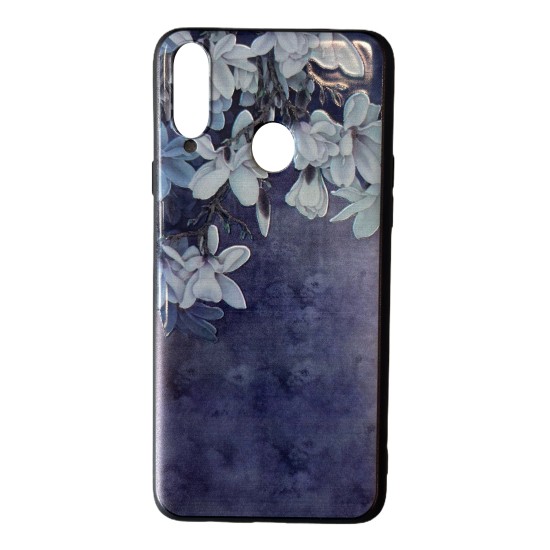 Flowers Back Cover Σιλικόνης Μπλε (Galaxy A20s) Flowers Back Cover Σιλικόνης Μπλε (Galaxy A20s)