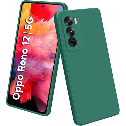  Back Cover Σιλικόνης Πράσινο Oppo Reno 12 5G