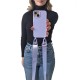 Θήκη Σιλικόνης με Strap CarryHang Apple iPhone 16 Pro Λιλά