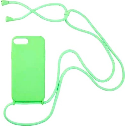 Back Cover Σιλικόνης με Λουράκι Πράσινο (iPhone 7/8/SE) Back Cover Σιλικόνης με Λουράκι Πράσινο (iPhone 7/8/SE)