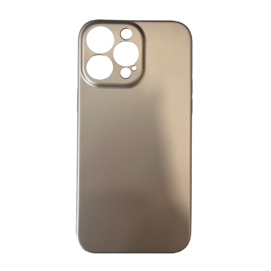Θήκη σιλικόνης TPU  soft touch για Apple iPhone 14 Pro Max - Χρυσό