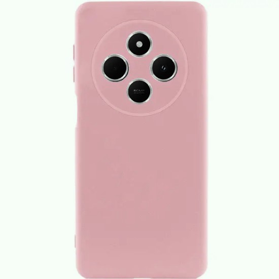  Back Cover Σιλικόνης Matte Ροζ Απαλό Oppo Reno 12F 5G