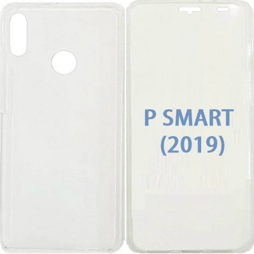 Huawei P Smart (2019) 360 Degree Full Body Case With Hard Back Cover Clear (oem)