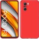 Oem Θήκη Σιλικόνης με Κορδόνι για Poco F3 - Red 