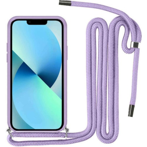OEM Θήκη Σιλικόνης με Λουράκι για Samsung Galaxy A52/A52S/A52 5G - Λιλά