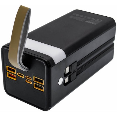 Takemore K-A150 Power Bank 50000mAh 10W με 4 Θύρες USB-A και Θύρα USB-C Μαύρο
