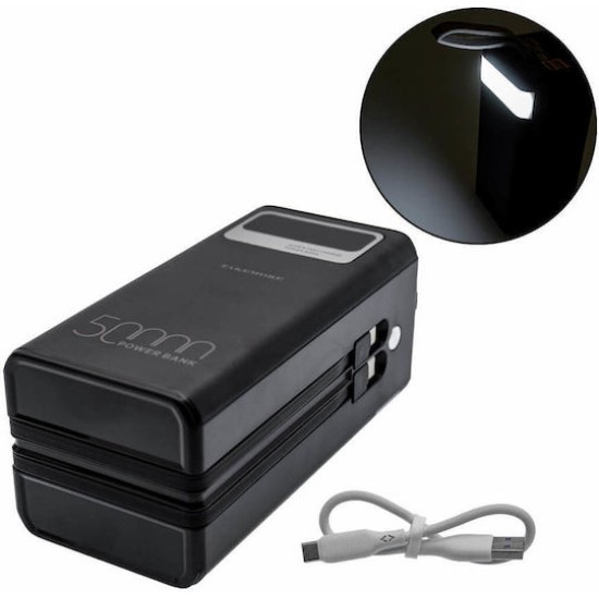 Takemore K-A150 Power Bank 50000mAh 10W με 4 Θύρες USB-A και Θύρα USB-C Μαύρο