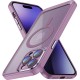 Θήκη iPhone 16 Pro Matte Magnetic Series συμβατό με MagSafe φορτιστή, Πλάτη αντικραδασμική από Premium TPU Λιλά + ΔΩΡΟ ΤΖΑΜΑΚΙ ΚΑΜΕΡΑΣ