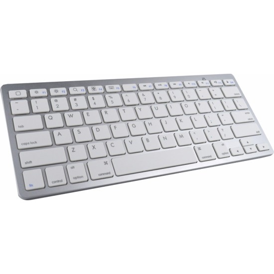 Ultra Thin Slim Mini Ασύρματο Bluetooth Πληκτρολόγιο Αγγλικό US Ασημί Ultra Thin Slim Mini Ασύρματο Bluetooth Πληκτρολόγιο Αγγλικό US Ασημί