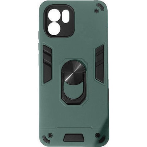 Xiaomi Redmi A1/A2/2022/ Hybrid Shockproof Armor Case Stand Metal Ring and Car Mount Holder Πράσινο(oem)
