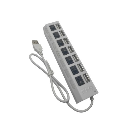 Treqa USB 3.0 Hub 7 Θυρών με σύνδεση USB-A Λευκό