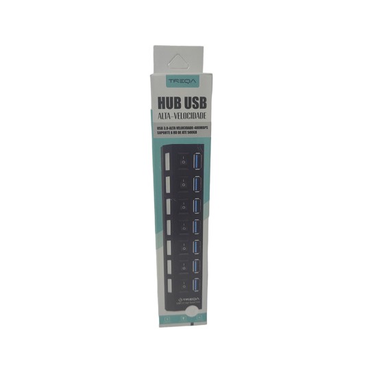 Treqa USB 3.0 Hub 7 Θυρών με σύνδεση USB-A Λευκό Treqa USB 3.0 Hub 7 Θυρών με σύνδεση USB-A Λευκό
