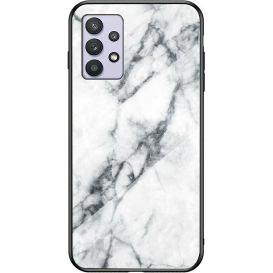 Marble Back Cover Πλαστικό / Σιλικόνης Λευκό (Galaxy A13 4G)