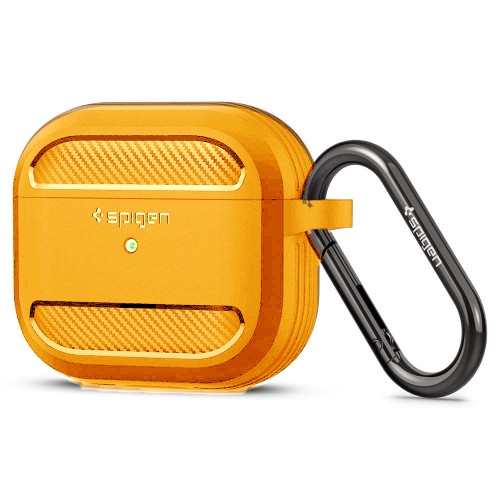 Spigen Rugged Armor Silicone Case with Keychain Πορτοκαλί for Apple AirPods Pro Spigen Rugged Armor Silicone Case with Keychain Πορτοκαλί for Apple AirPods Pro