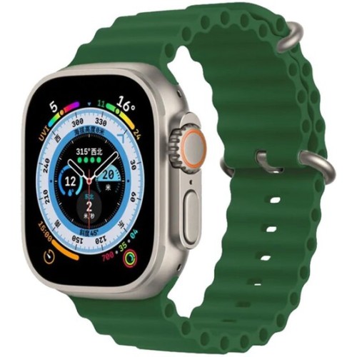 KLGO Silicone Σκούρο Πράσινο Λουράκι Apple Watch 42/44/45/49mm