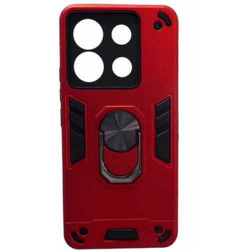 Hybrid Shockproof Armor Ring Car Mount Holder Κόκκινο (Redmi Note 13 Pro 4G) Hybrid Shockproof Armor Ring Car Mount Holder Κόκκινο (Redmi Note 13 Pro 4G)
