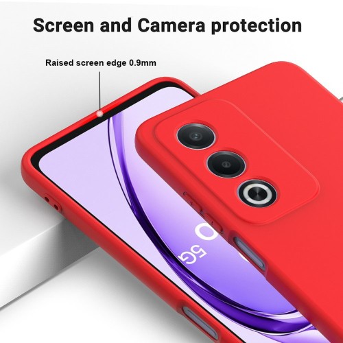 Back Cover Σιλικόνης Soft 2.0MM Touch Matte Κόκκινο Oppo A80 Back Cover Σιλικόνης Soft 2.0MM Touch Matte Κόκκινο Oppo A80