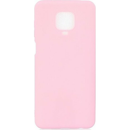 Back Cover Σιλικόνης Ροζ (Redmi Note 9S / 9 Pro / 9 Pro Max)