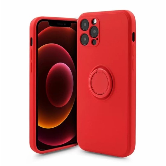 Oem ΄Θήκη Σιλικόνης Ring Για Apple iPhone 14 Pro Max 6.7" Κόκκινο