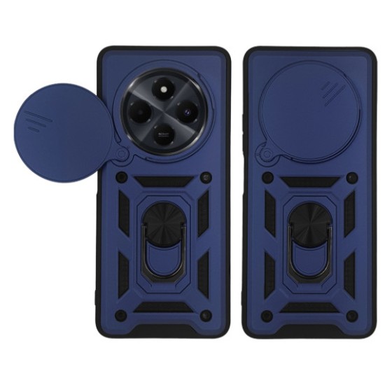 Hybrid Shockproof Ring Back Cover Συνθετική Ανθεκτική Μπλε (Redmi Note 14 Pro/ Pro Plus 5G/ Poco X7)