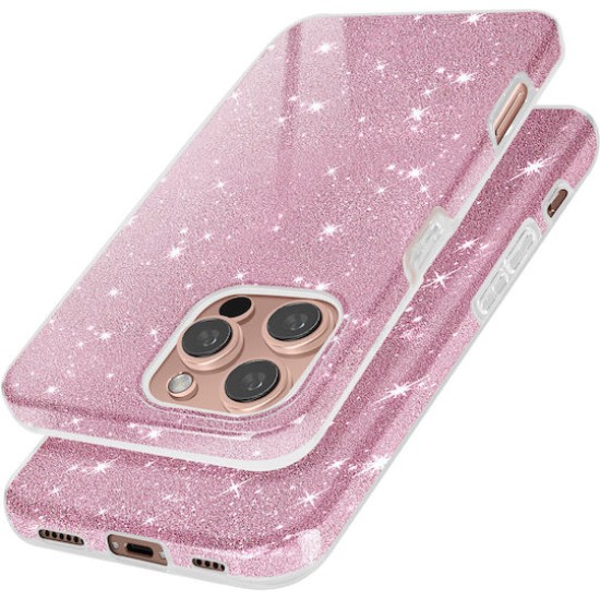 Glitter Back Cover Σιλικόνης Ροζ Χρυσό (iPhone 17Pro ) Glitter Back Cover Σιλικόνης Ροζ Χρυσό (iPhone 17Pro )