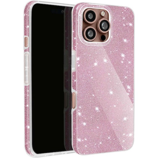 Glitter Back Cover Σιλικόνης Ροζ Χρυσό (iPhone 17Pro ) Glitter Back Cover Σιλικόνης Ροζ Χρυσό (iPhone 17Pro )