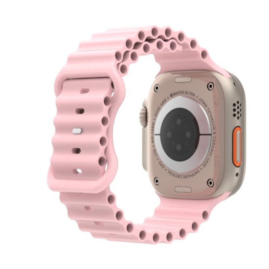 KLGO Silicone Ροζ Λουράκι Apple Watch 42/44/45/49mm KLGO Silicone Ροζ Λουράκι Apple Watch 42/44/45/49mm