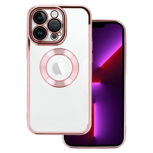 Θήκη Beauty Clear MagSafe Magnet Apple iPhone 14 Pro Max (6.7") Ροζ