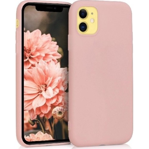 Senso Soft Touch Back Cover Απαλό Ροζ (iPhone 11)