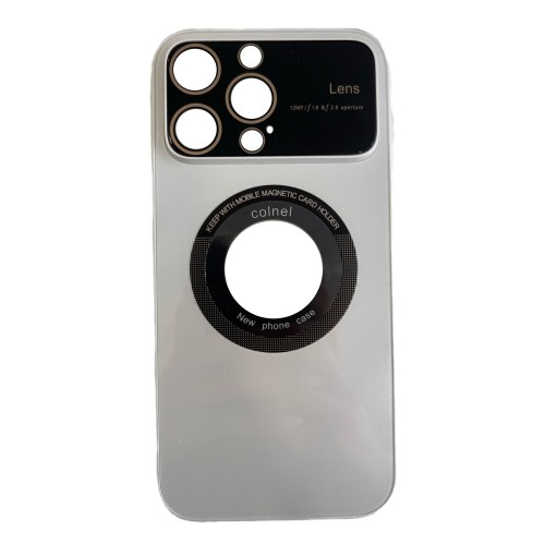 Luxury Magnetic Card Holder Magsafe Phone Case For iPhone 14 Pro Max White Luxury Magnetic Card Holder Magsafe Phone Case For iPhone 14 Pro Max White
