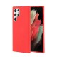 Samsung Galaxy S22 Ultra Silky and Soft Touch Finish TPU Silicone Back Cover Case Red (oem)