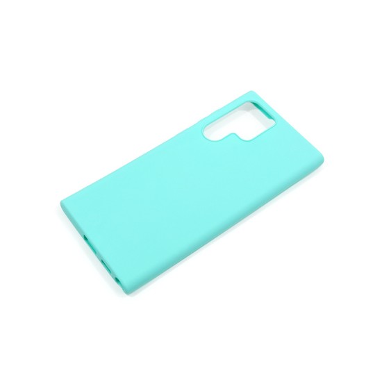 Samsung Galaxy S22 Ultra Silky and Soft Touch Finish TPU Silicone Back Cover Case Γαλάζιο (oem)