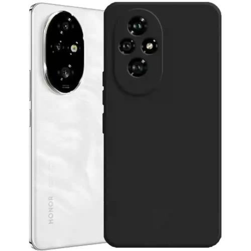 Θήκη Σιλικόνης Soft Touch 2mm Matte Μαύρη Back Cover (Honor 200 Pro)