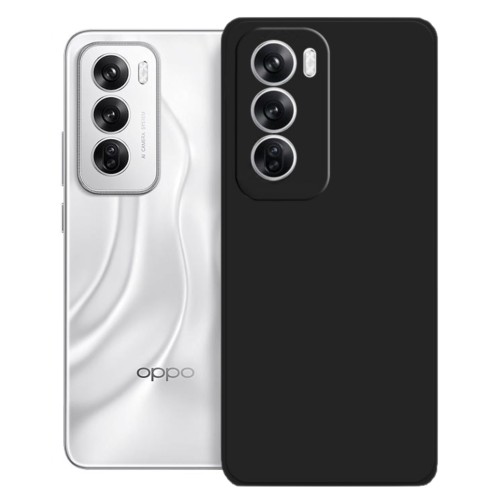  Back Cover Σιλικόνης Μαύρο Oppo Reno 12 Pro 5G