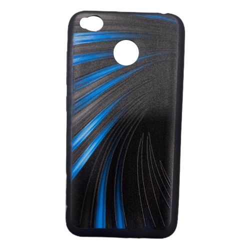 Back Case Σιλικόνης με Σχέδιο Μαύρη Για Redmi 4x